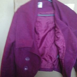A purple jacket